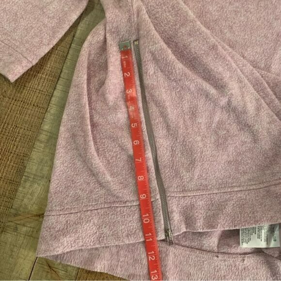 BDG womens size small soft crew neck long sleeve top with side zippers in pink - Picture 4 of 8